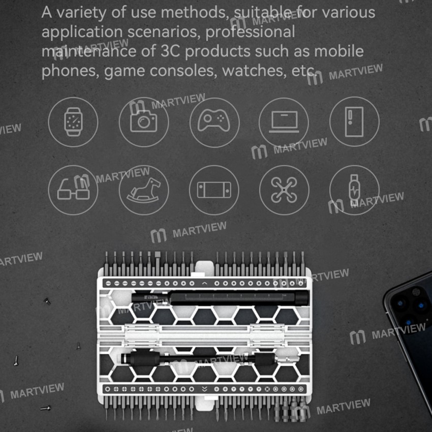 Jakemy JM-8184 47-in-1 Precision Magnetic Screwdriver Set for Mobile Phone / PC Repair
