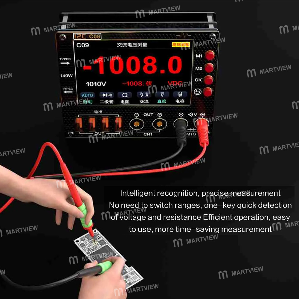 i2c full-function-multimeter-board-for-c09-c10-ammeter-multimeter-function-upgrade-7