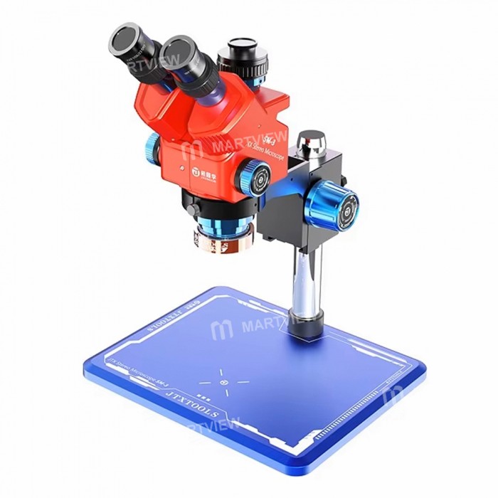 JTX SM-3 7-60X Adjustable Zoom Trinocular Stereo Microscope for