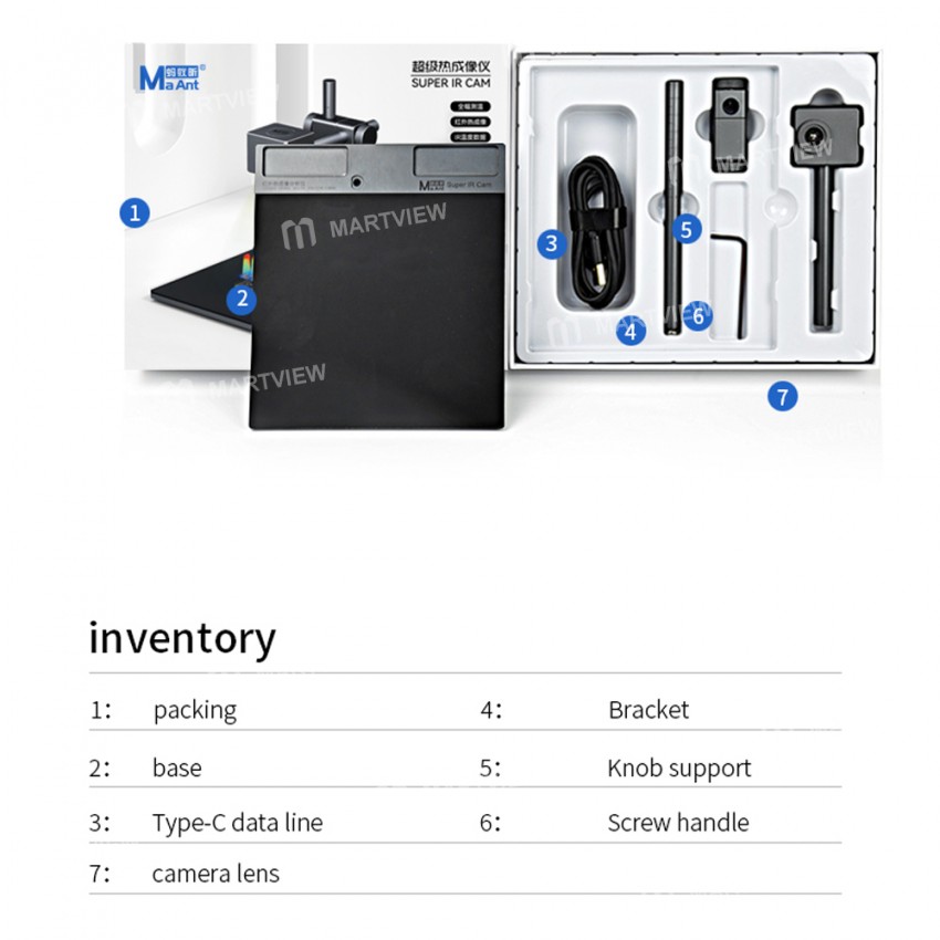 MaAnt Super IR Cam 3D-image Thermal Imaging for Mobile Phone Motherboard PCB Repair