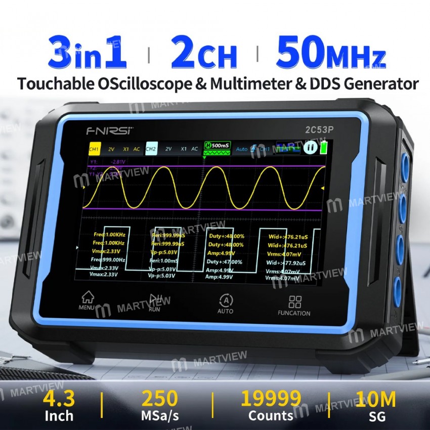 fnirsi 2c53p-handled-3-in-1-digital-oscilloscope-multimeter-signal-generator-with-touch-screen-2