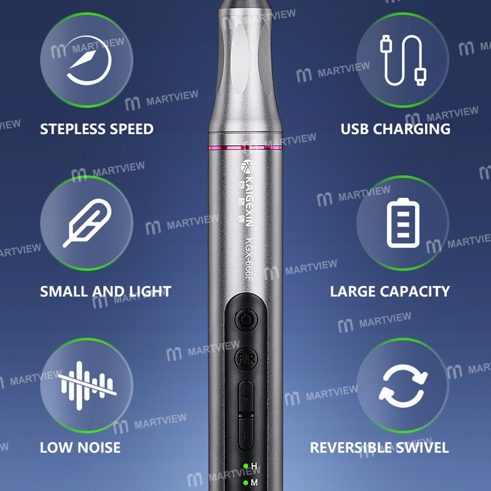 kgx 666f-handheld-rechargeable-smart-adjustable-speed-polishing-pen-with-8-grinding-heads-3