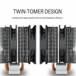 Cooler Master Blizzard T620 CPU Dual Tower 6 Heat Pipe Red Light Air-cooled Radiator for Desktop Com