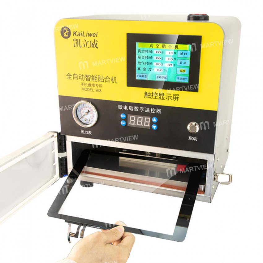 KaiLiWei 868 OCA Vacuum Intelligent Touch Laminating Machine for Straight / Curved Screen Phone