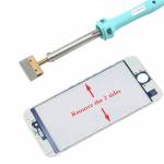 30 / 40 / 60W Short T-type Solder Iron Tip with Blade for Remove Cell Phone Screen UV / LOCA Glue