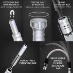 JAKYMY JM-8166 61 in 1 S2 Screwdriver Kits Repair Adjustable Aluminum Alloy Hand Tools Kit for Mobil