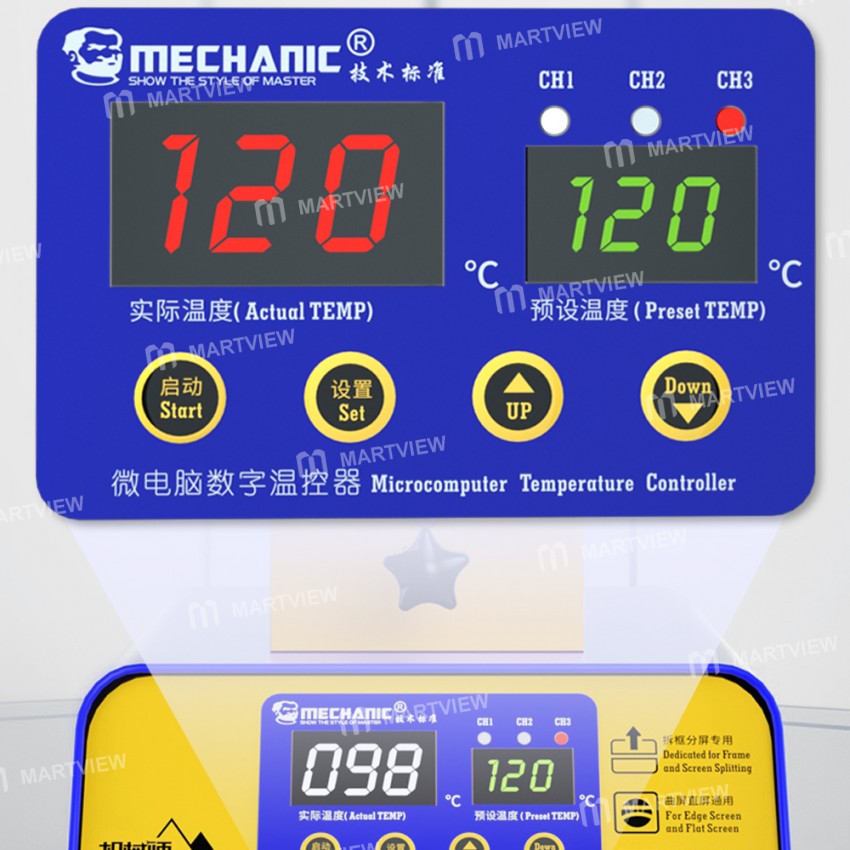 Mechanic 361 Max 360° Rotation Multifunction LCD Screen Heating Degumming Unframe Separator