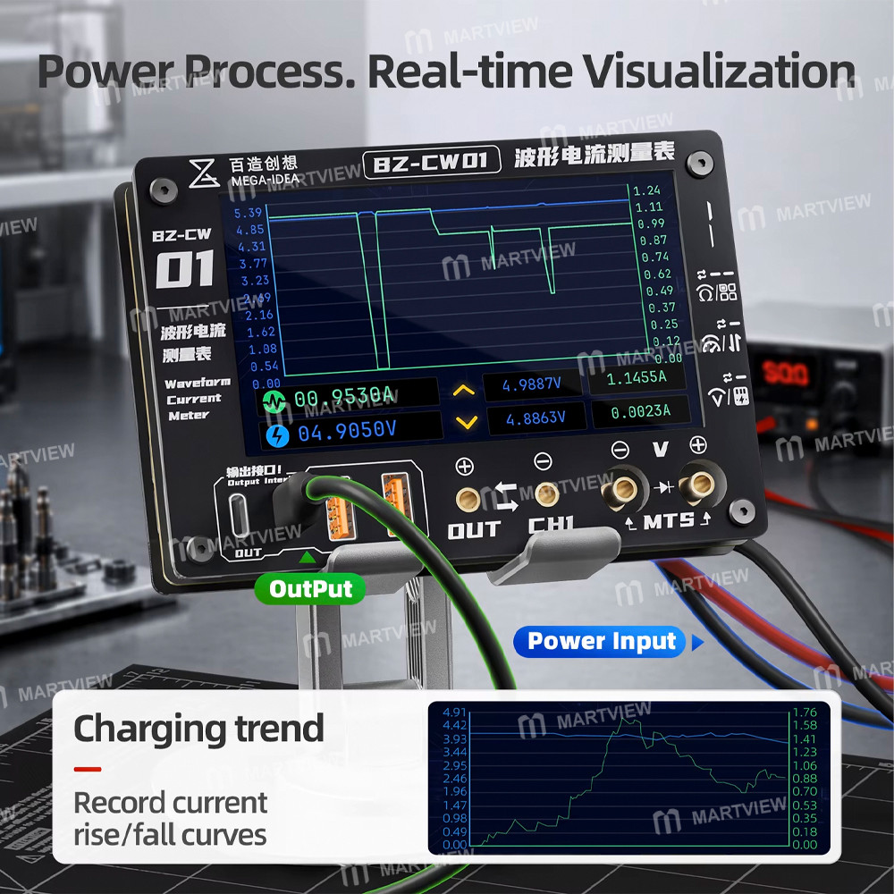 mega idea-bz-cw01-waveform-current-meter-with-waveform-detection-and-host-computer-functions-7