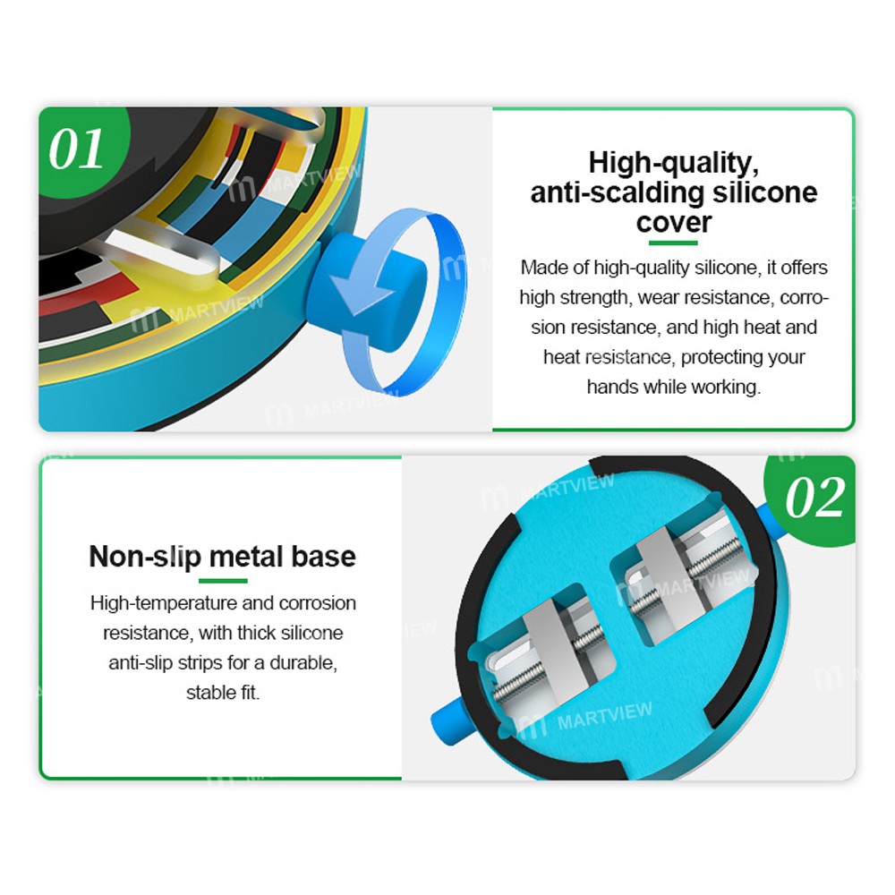 relife rl-601q-heat-insulating-ring-shaped-tempered-glass-motherboard-repair-fixture-13
