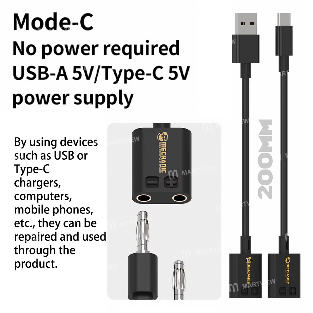 mechanic power-pro-max-30-power-supply-boot-cable-with-4mm-banana-head-interface-6