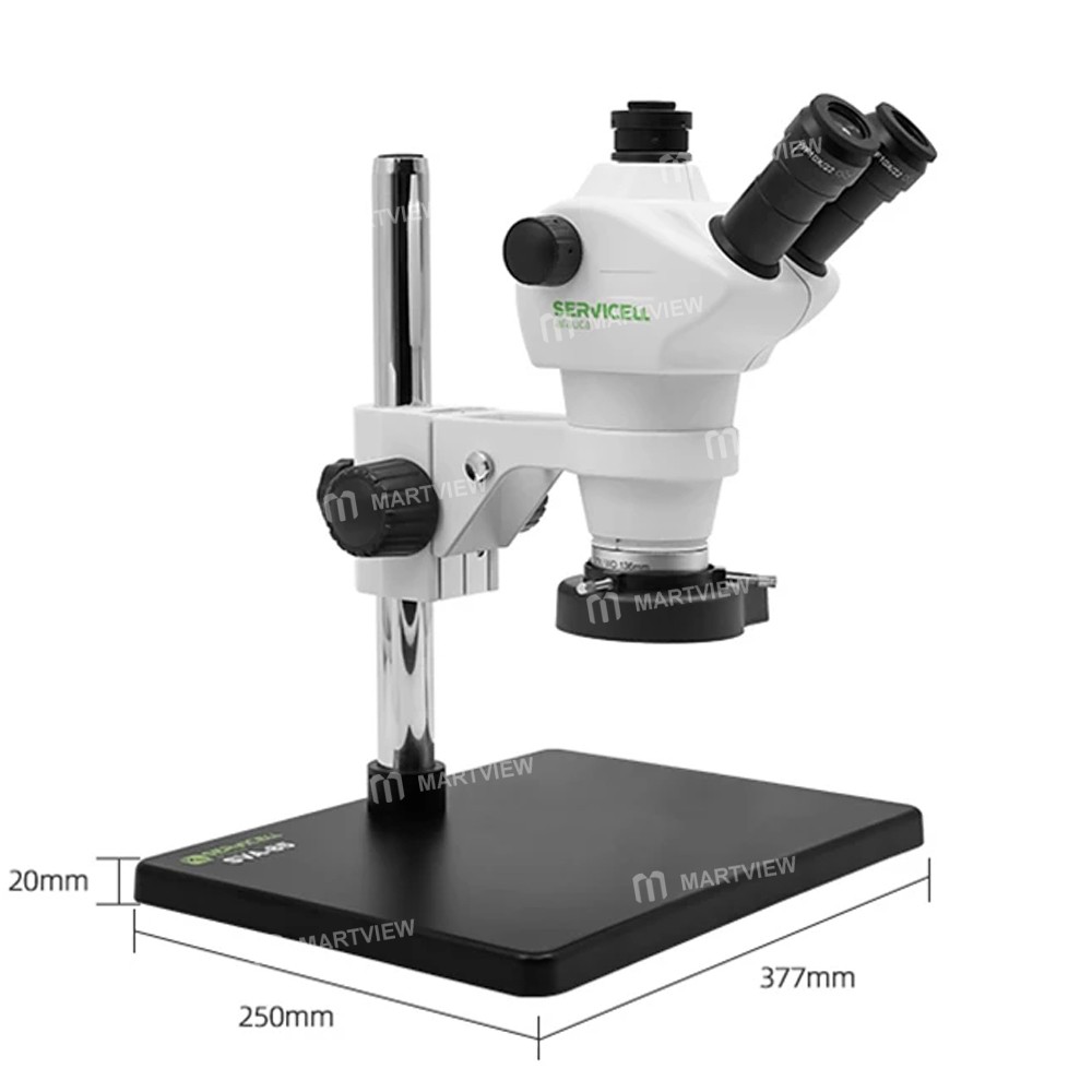 servicell arauca-sva85-series-8x-50x-high-definition-trinocular-stereo-microscope-for-pcb-repair-14