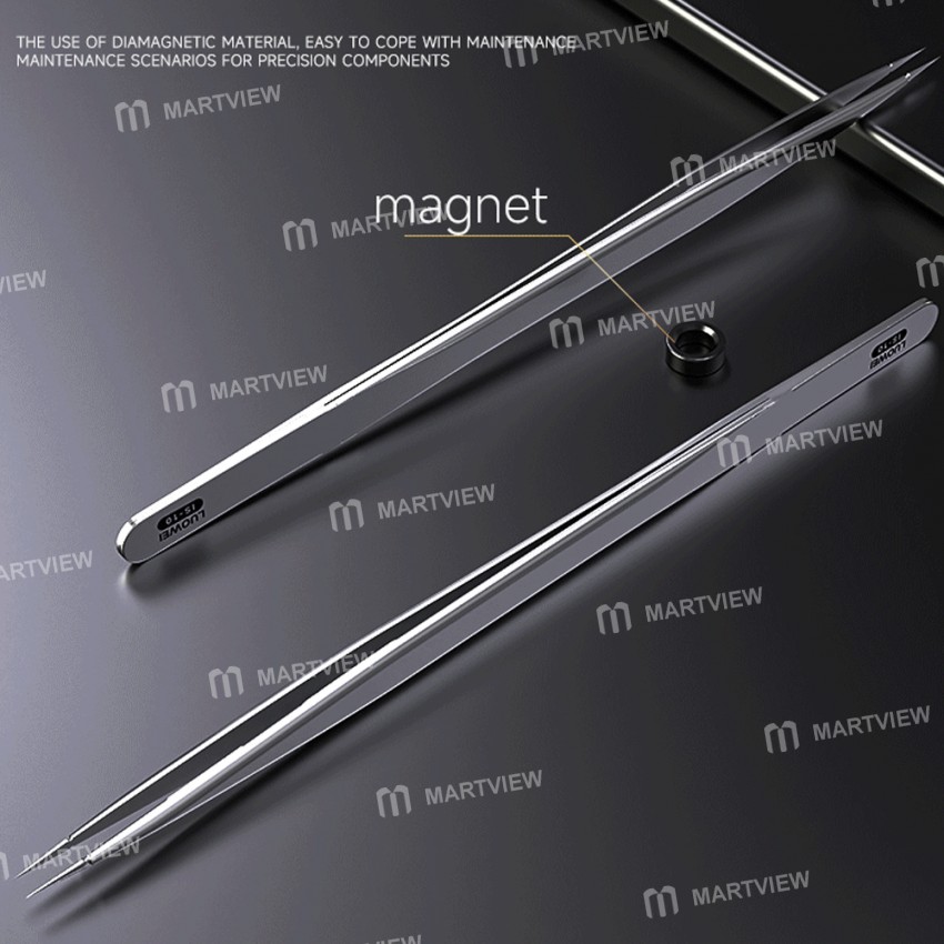 luowei is-10-precision-stainless-steel-super-hard-anti-static-flying-line-tweezer-6