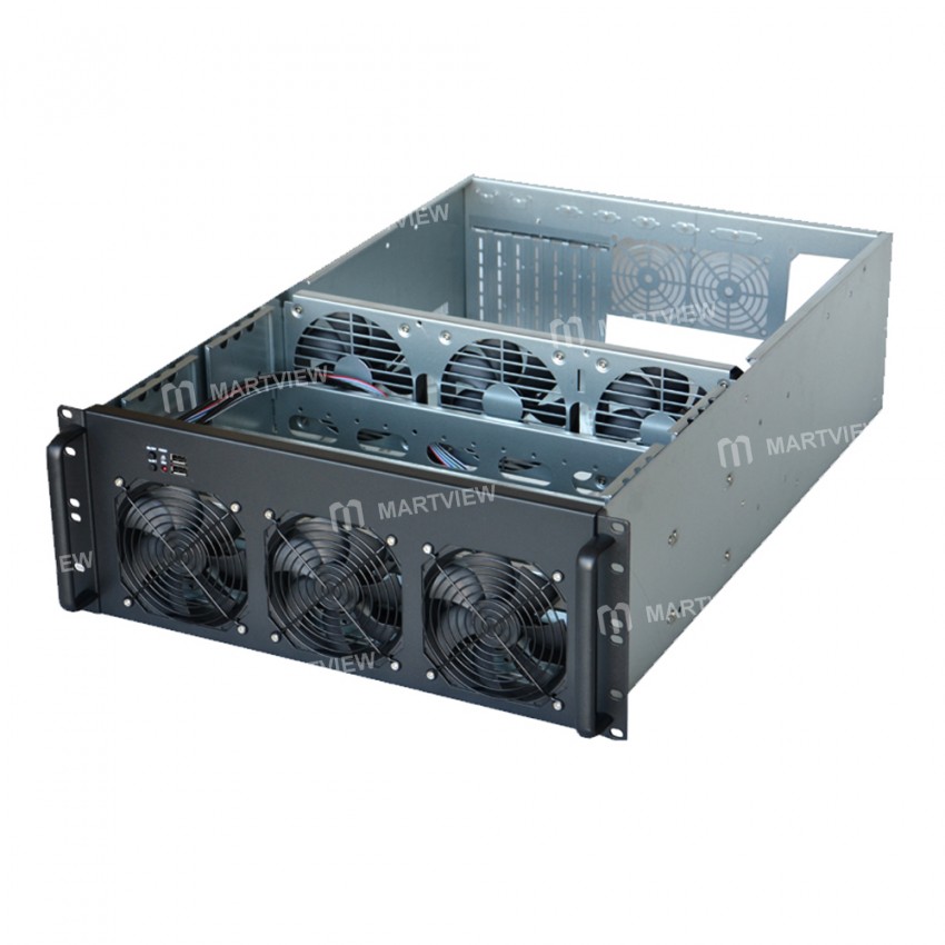 4U 28 Slots Multi Hard Disk Chassis E-ATX Motherboard Host Industrial Computer Server Chassis with 6