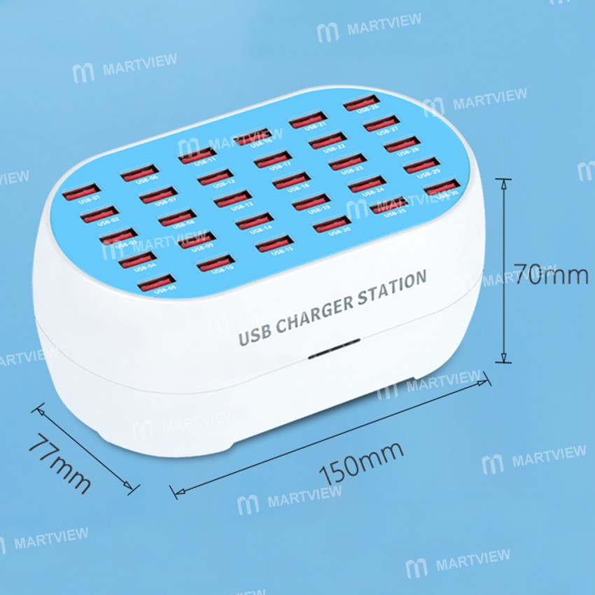WLX-830 160W 30-Port Smart Charging Recognition USB Fast Charging Station