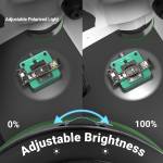 2uul ms97-dust-proof-oil-proof-anti-smoke-microscope-adjustable-polarized-light-8