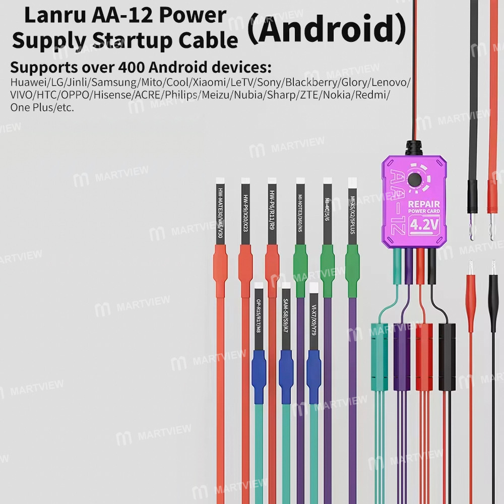lanrui aa-12-42v-power-supply-boot-startup-cable-for-iphone-8-to-17pm-most-android-phones-8