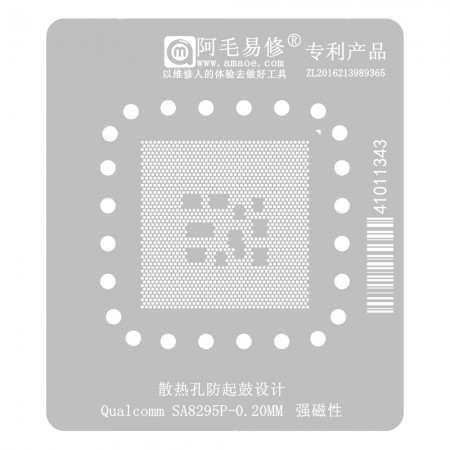 Amaoe 0.20mm Qualcomm SA8295P Car Cockpit Development Board IC Chip BGA Reballing Stencil