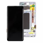 OLED LCD Display Touch Screen Digitizer Assembly with Frame Replacement for Samsung Galaxy S10 Plus