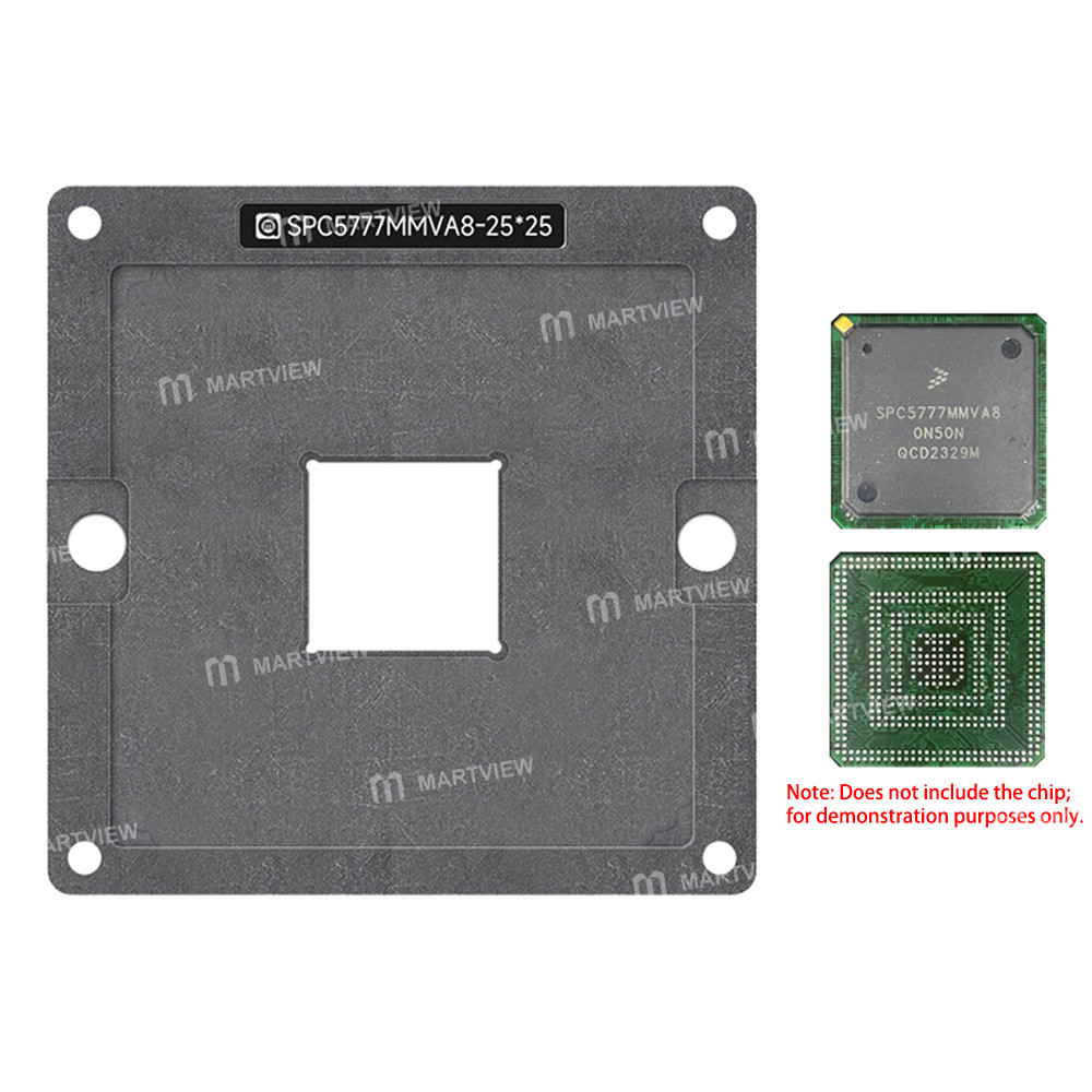 amaoe 025mm-spc5777mmva8-nxp-automotive-computer-board-mcu-chip-bga-reballing-stencil-platform-set-3