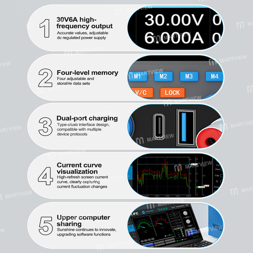 sunshine p4-pro-30v-6a-smart-dc-regulated-power-supply-with-host-computer-functionality-8