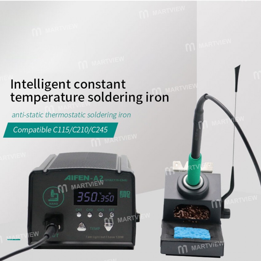 Aifen-A2 Lead-Free Smart Welding Station Compatible C115/C210/C245 Handle for Phone BGA PCB Repair