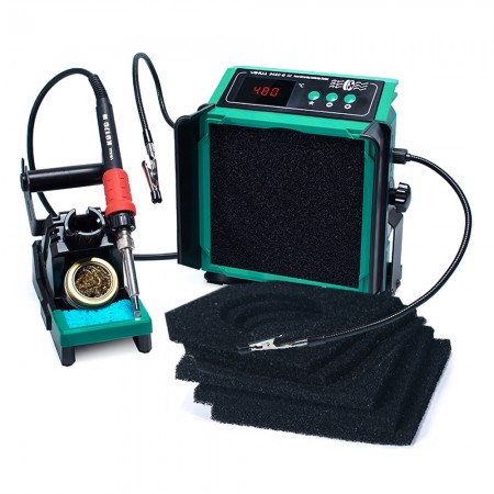 Yihua 948DQ-III 2-in-1 High Power Soldering Iron Smoking Instrument with 2 Helping Hands
