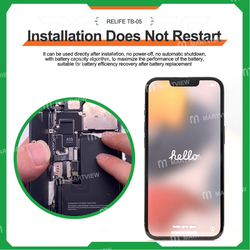 relife tb-05-battery-repair-instrument-for-iphone-8-to-14pro-max-battery-data-cycles-recovery-14