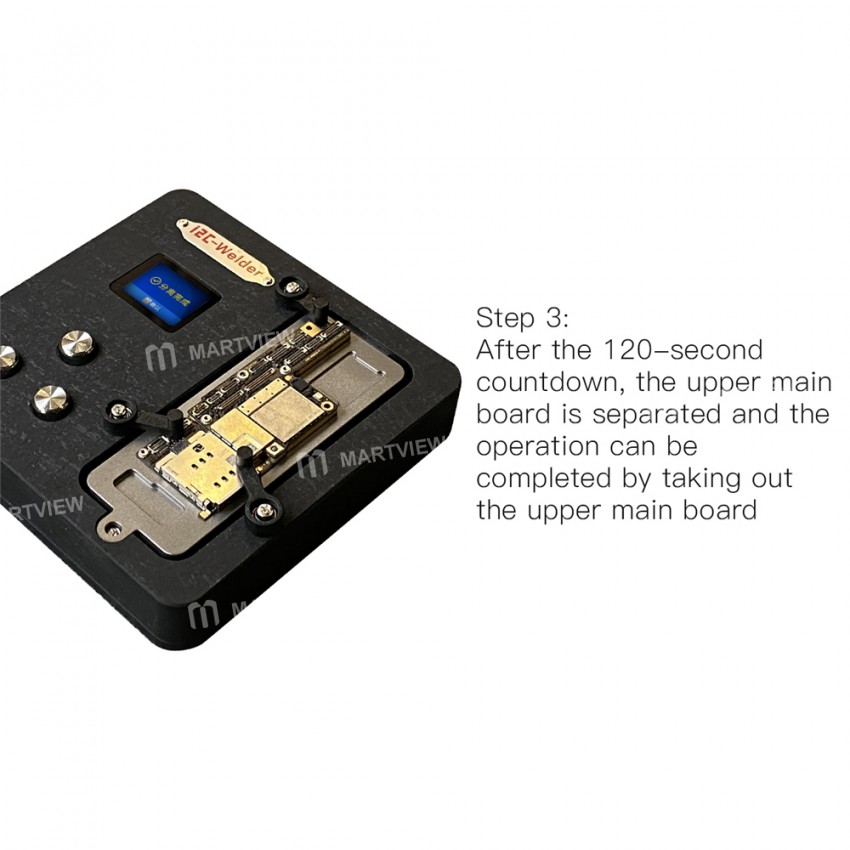 i2C Intelligence Double Layers Pre-heating Rework Station for iPhone X-12Pro Max Motherboard Repair