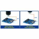 G600 Digital Portable Electronic Microscope 1-600X 3.6MP Continuous Magnifier with 4.3" HD OLED Disp