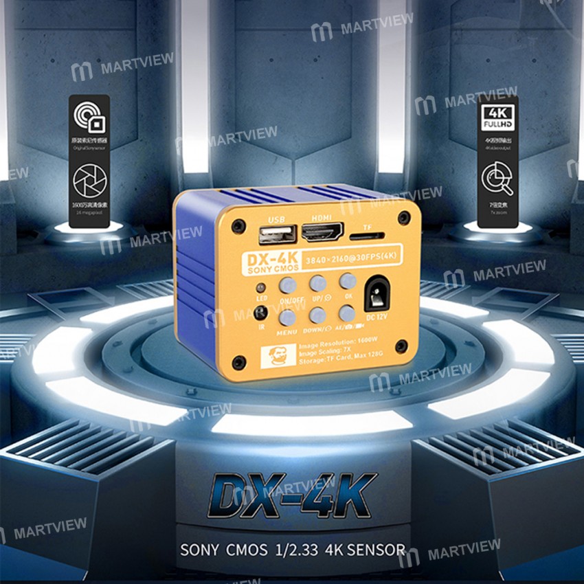 Mechanic DX-4K 16 Million Pixels 4K High Definition Microscope Industrial Camera