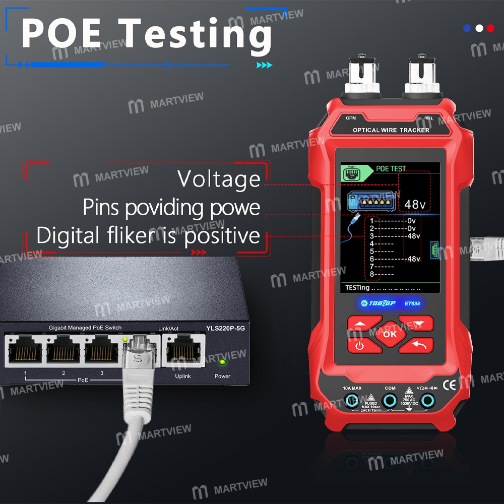 tooltop et636-et638-multifuction-network-cable-tester-optical-power-meter--multimeter-9