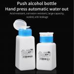 luxianzi 120-180-250ml-multi-capacity-blue-cap-square-bottle-push-up-plastic-alcohol-bottle-2