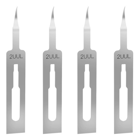 2uul BL01 MicroFix Hook Manual Sanding and Glue Removal Blades for Phone PCB Underfill Clean - 4Pcs