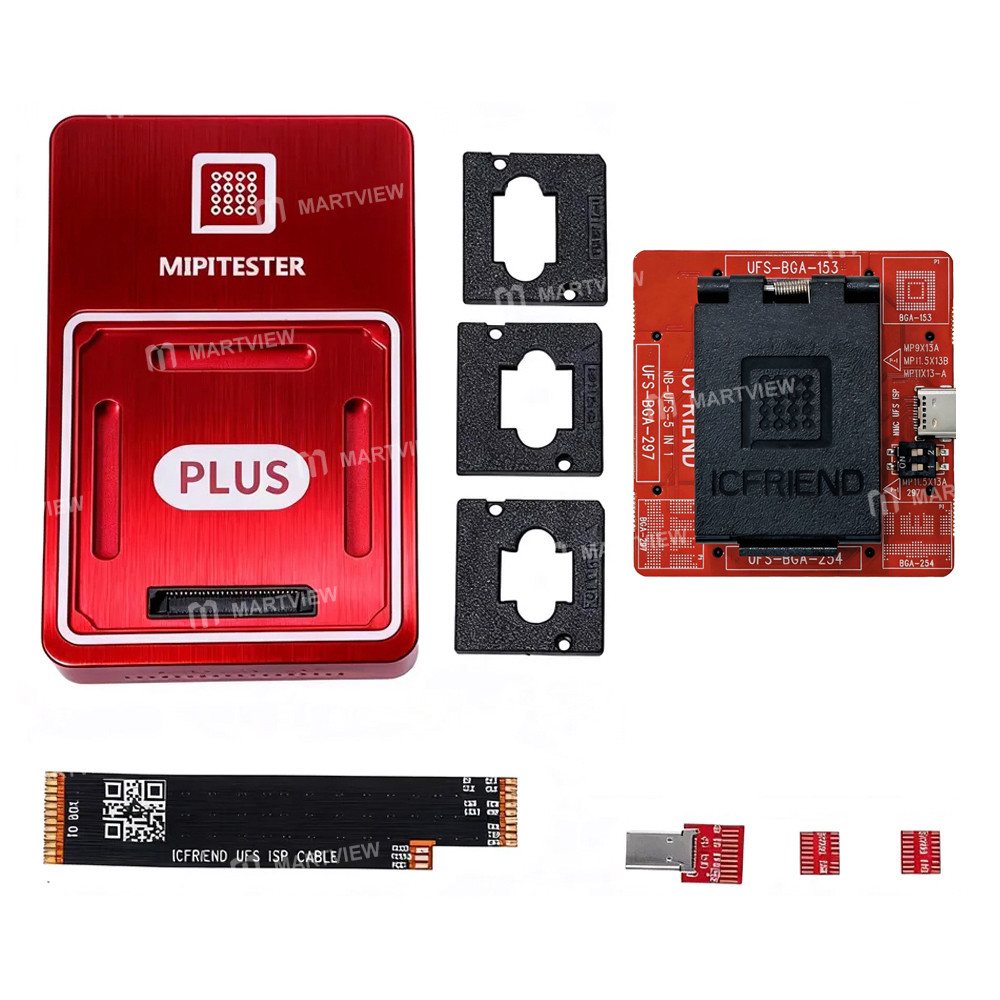 MiPi Plus Box + NB-UFS-5IN1 (153 / 254 /  297) Adapter + ISP Cable (Simplified Version)