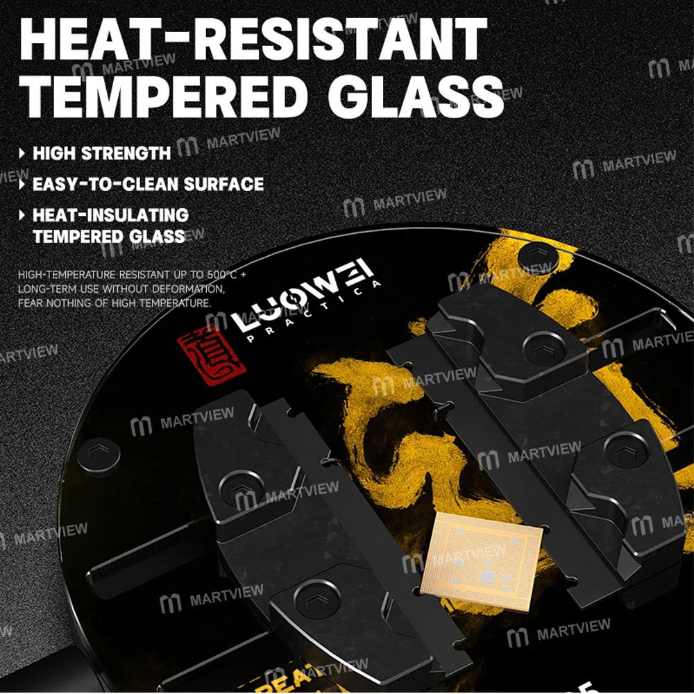 luowei lw-ap05-heat-insulating-ring-shaped-tempered-glass-motherboard-repair-fixture-3