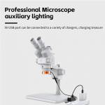 jtx s3-aluminum-alloy-31pcs-high-brightness-led-microscope-dustproof-light-source-5