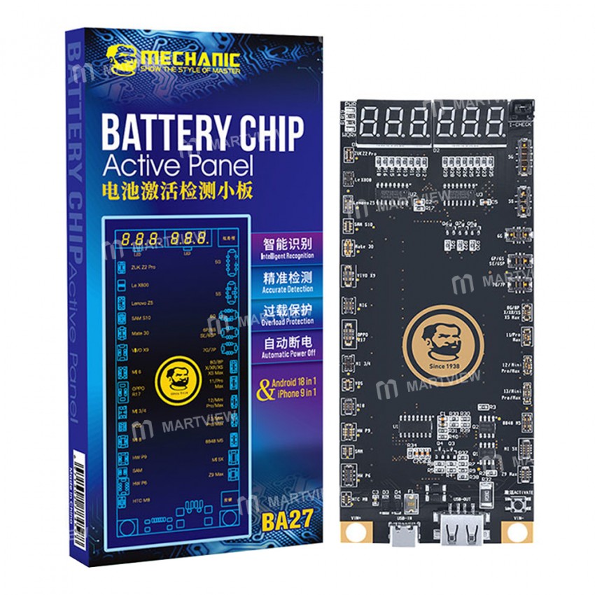 Mechanic BA27 Battery Activation Detection Board with USB Cable Latest Support iPhone13 Series / And