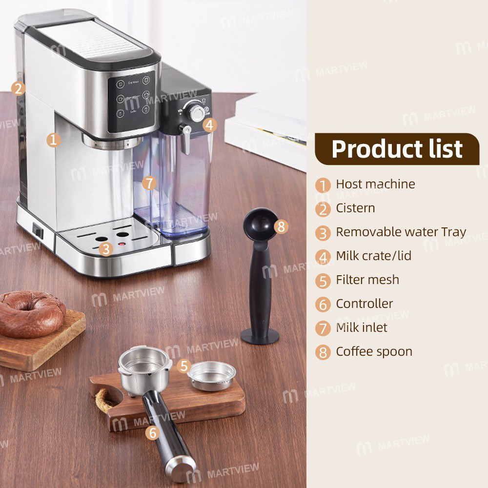 1350w electric-coffee-machine-20bar-mini-coffee-maker-with-92-smart-brew-and-automatic-milk-frothing