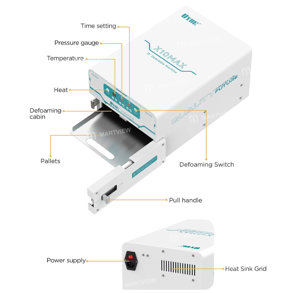 uyue x10max-15-inch-air-bubble-remove-machine-built-in-pump-for-mobile-phones-and-flat-screens-9