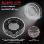 kaisi tx-350e-7-50x-continuous-zoom-trinocular-stereo-microscope-head-with-ctv-lens-and-led-light-6