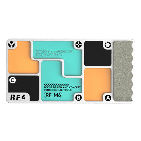 RF4 RF-M6 2-in-1 Aluminum Alloy Screw Storage Magnetic Tray with Integrated Sharpening Stone