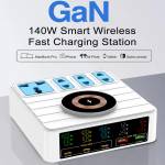 wlx h13-140w-gan-fast-charging-socket-with-pd100w-charging-wireless-charging-4ac-socket-2