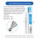 maant c210-000-ball-head-universal-copper-integrated-soldering-iron-tips-for-c210-soldering-station-