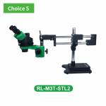 Relife RL-M3T 0.7-4.5X Trinocular HD Stereo Microscope - Green