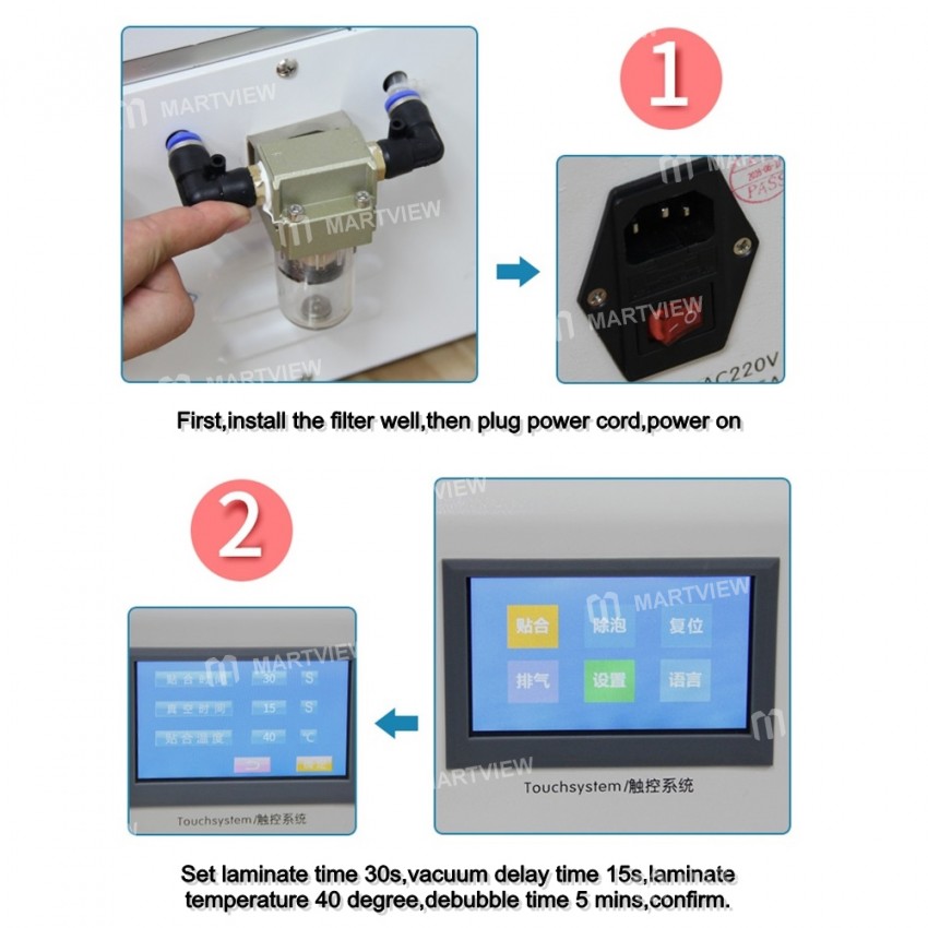 TBK-908 All in One Automatic Debubble Curved Screen OCA LCD Vacuum Laminator for Edge Screens