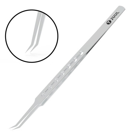 2uul TW23 High Precision Curved Tip Non-magnetic Daily Tweezers