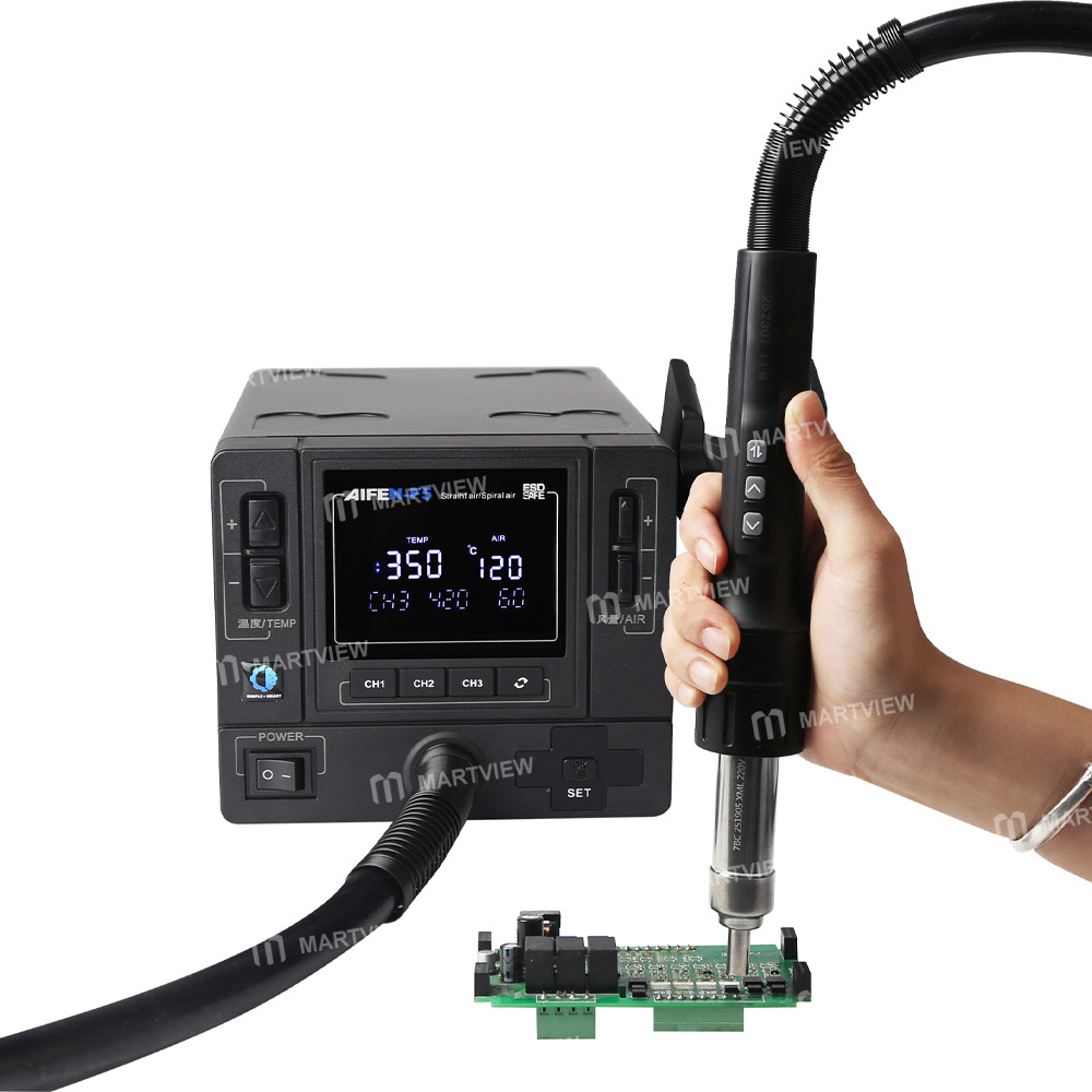 aifen f5-1000w-digital-display-industrial-grade-hot-air-gun-bga-rework-station-4
