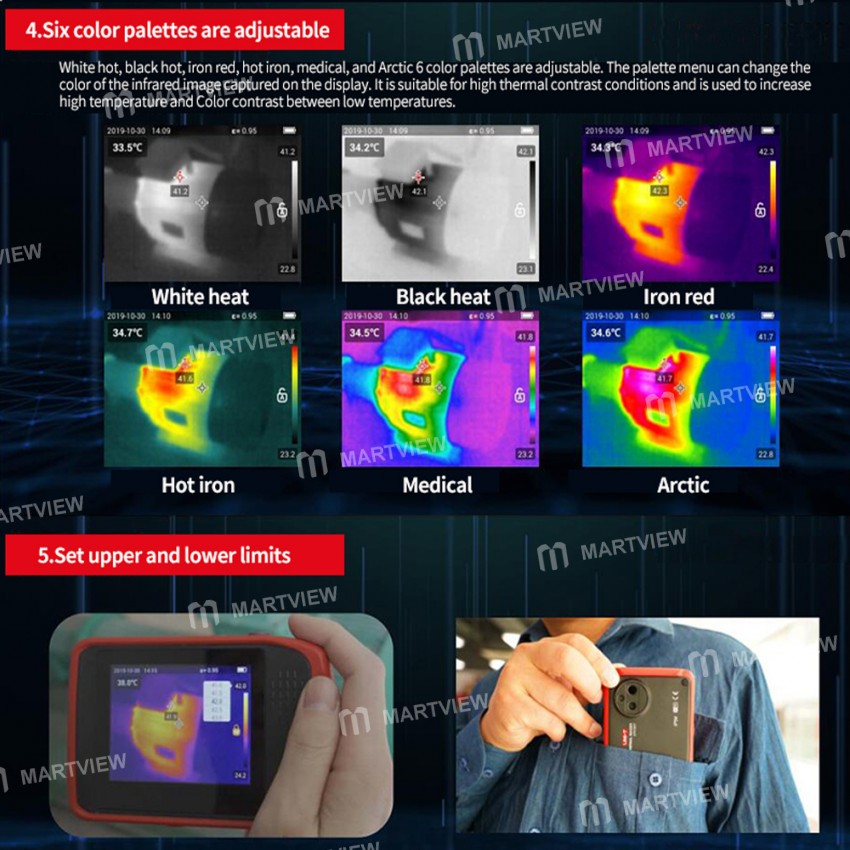 UNI-T UTi120T 10800 Pixels Portable Infrared Thermal Imager