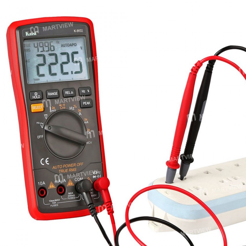 Kaisi K-9033 4 1/2 High Precise Automatic Range Digital Multimeter with Temperature Test