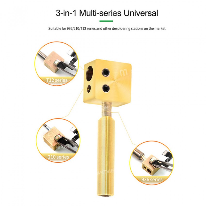 Relife RL-067 3in1 936/210/T12 Universal Pure Copper Micro-soldering Station BGA PCB Soldering Tip H